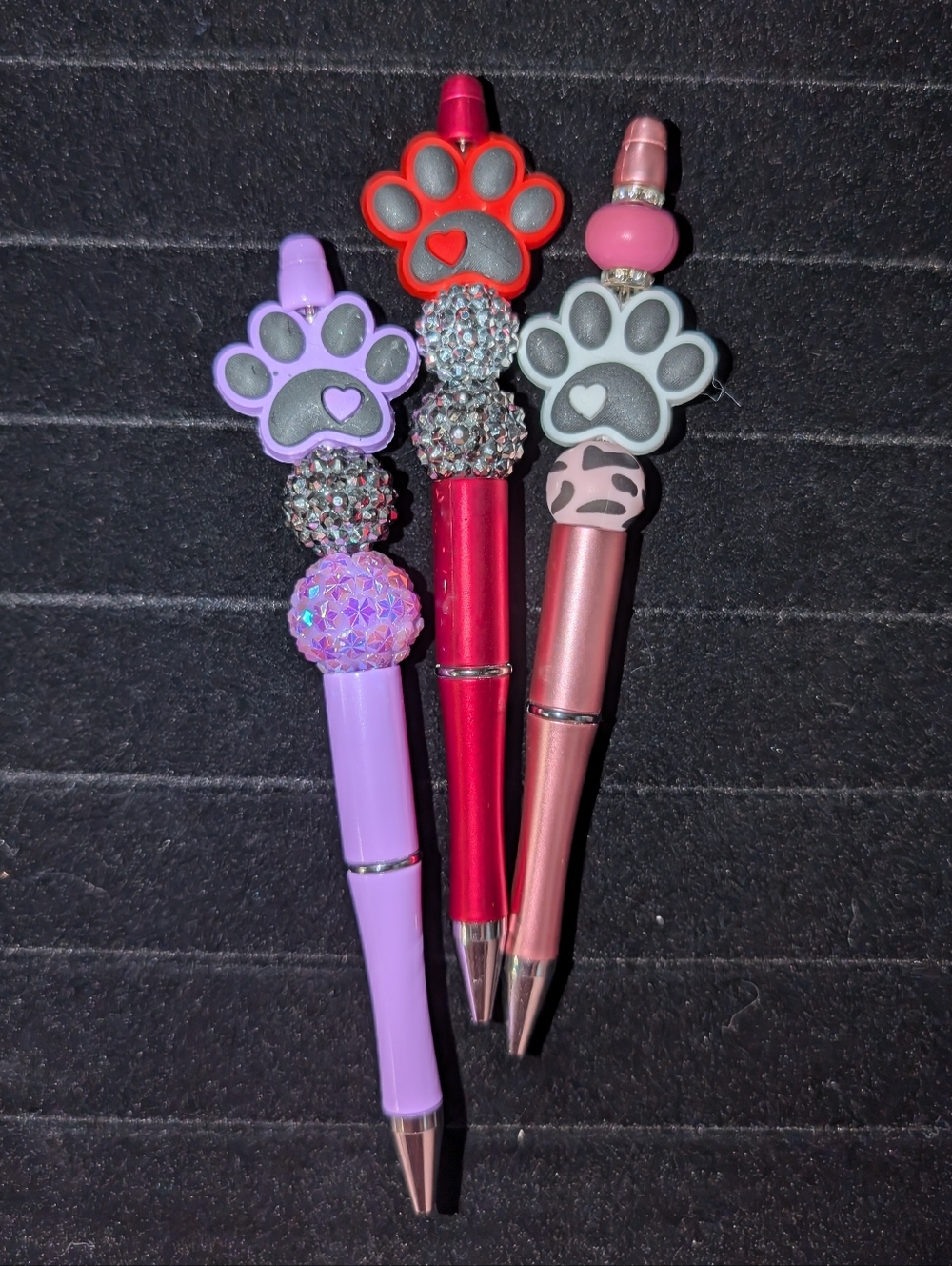 Set of Three Paw Print Pens - Picture 3 of 7
